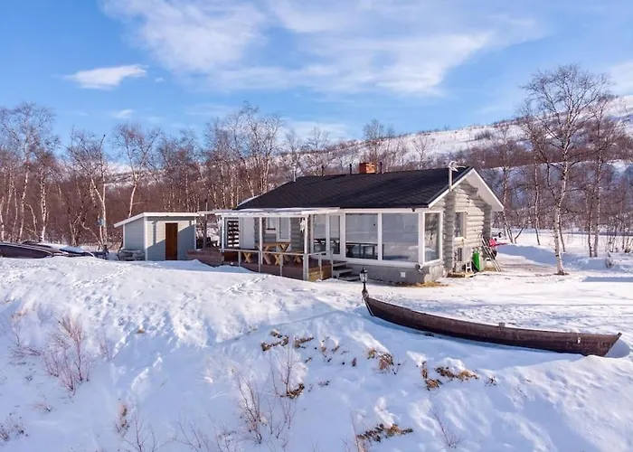 Beautiful Riverside With Sauna 公寓 Nuorgam