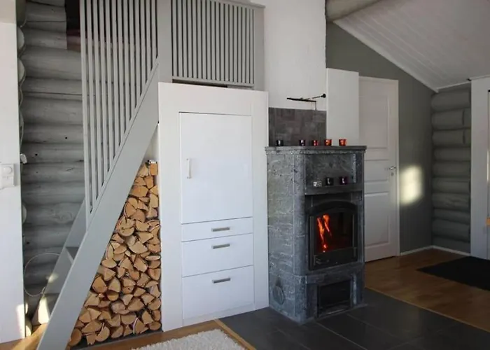 Beautiful Riverside With Sauna 公寓 Nuorgam